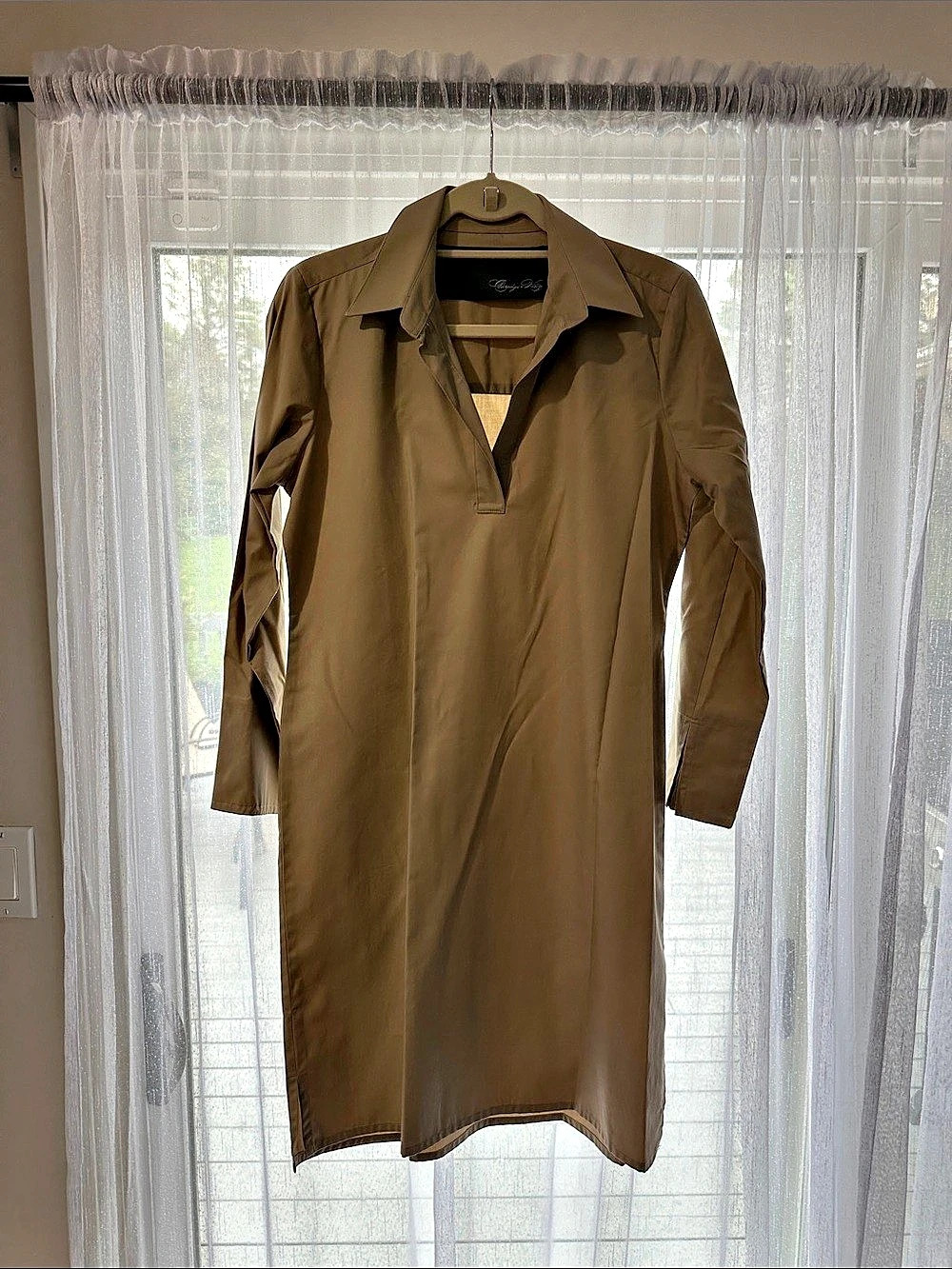 Carriage & Co. Women'Small Shirt Dress in Brown Size Small Like New